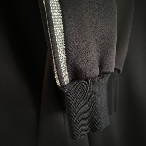 Alice + Olivia Rhinestone Embellished Black Joggers - Picture 8 of 10